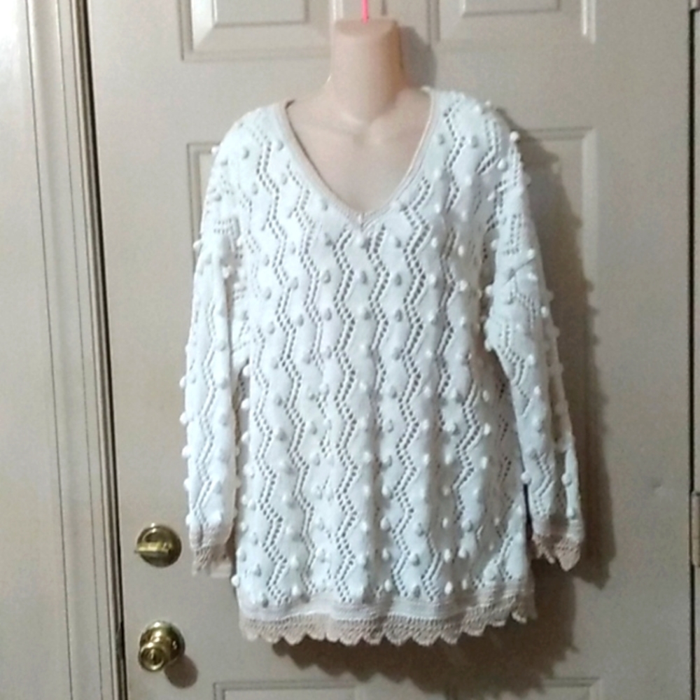 Vtg express tricot sweater